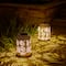 Glitzhome® 8.5" Leaf Cutout Solar Powered Hanging Lantern